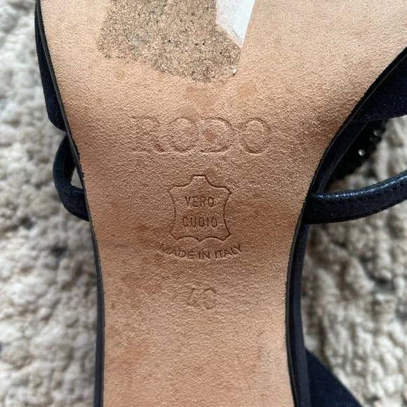 RODO navy slingback shoes size 40 - Picture 8 of 8